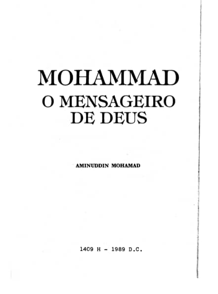 Mohammad, o Mensageiro de Deus