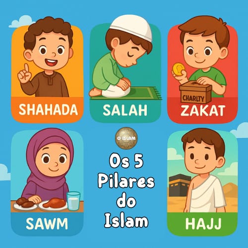 O Ensino dos 5 Pilares do Islam para Crianças